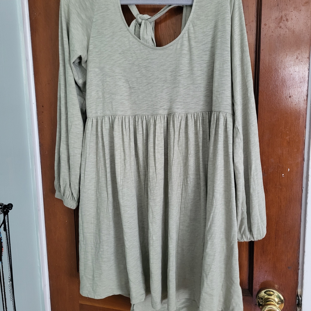 American Eagle Sage Green Cotton Dress